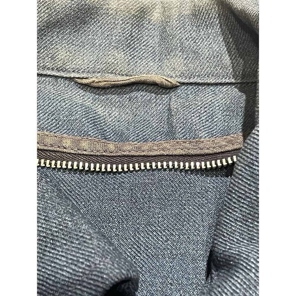 Vtg 50s Uniform Co Jacket Lightning Zip Service Technician Blue 22x25 - Picture 6 of 13